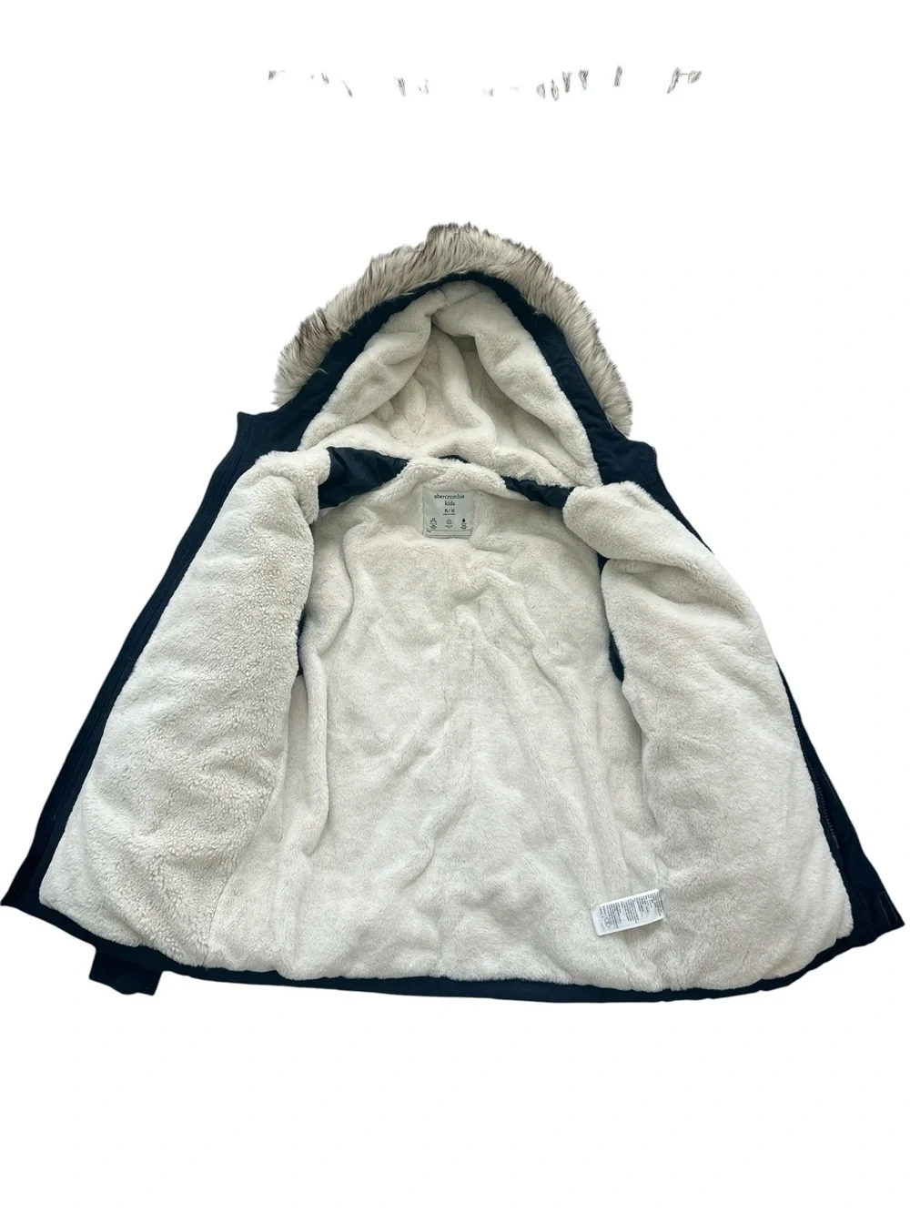 abercrombie kids Navy Puffer Coat